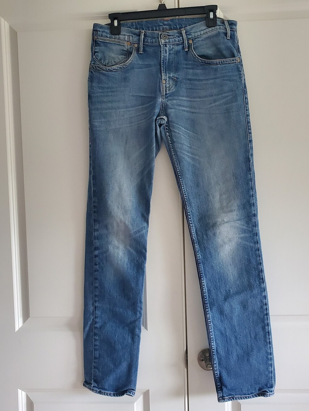 Men's Levis 32x34 Light Blue Wash Rugged Comfy Cowboy Workwear